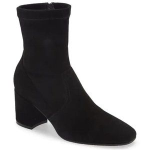 Aquatalia Dayana Water Resistant Stretch Bootie Black Size 10